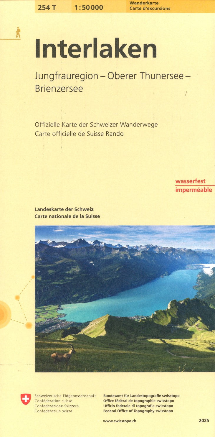 Interlaken : Switzerland 1:50,000 Topographic Hiking Series #254T