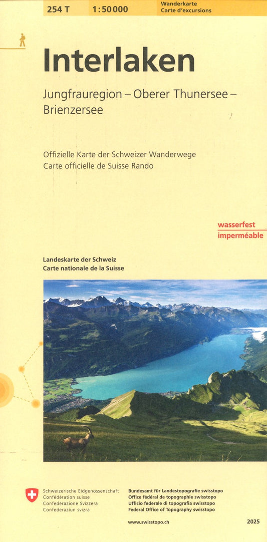 Interlaken : Switzerland 1:50,000 Topographic Hiking Series #254T