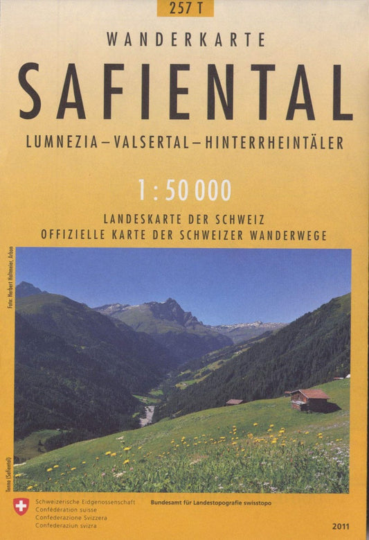 Safiental : Switzerland 1:50,000 Topographic Hiking Series #257T