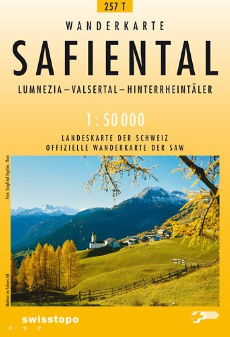 Safiental : Switzerland 1:50,000 Topographic Hiking Series #257T