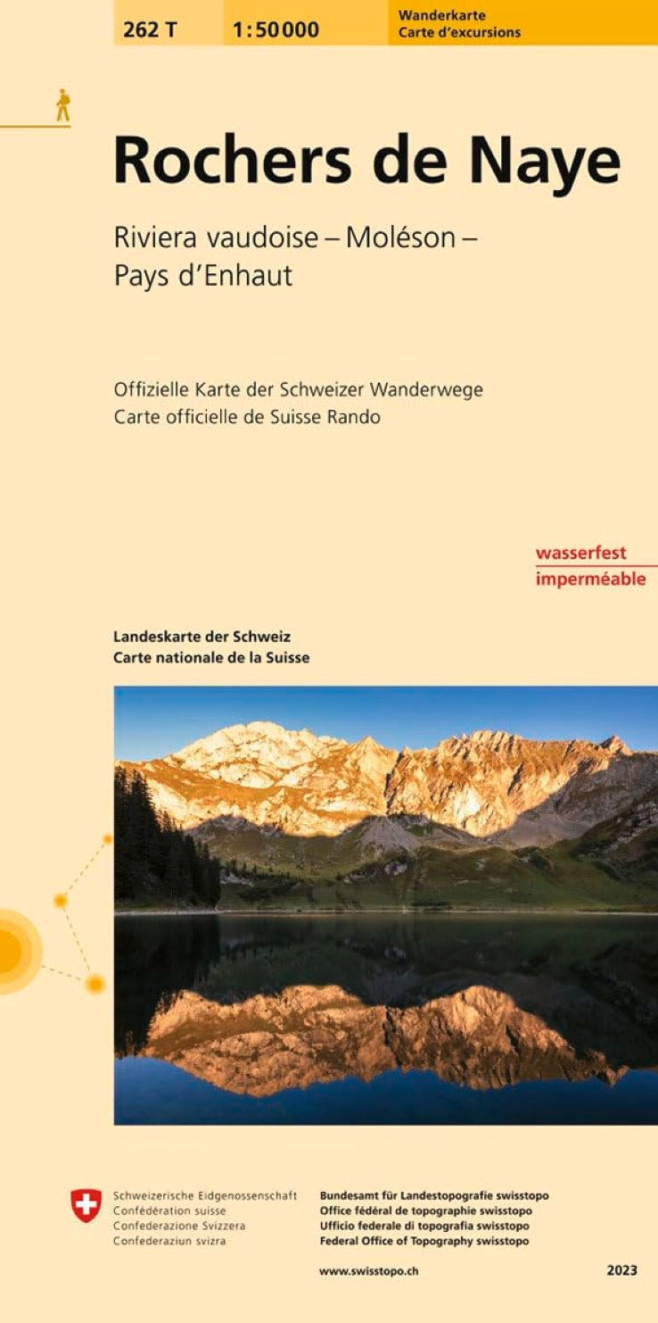 Rochers de Naye : Switzerland 1:50,000 Topographic Hiking Series #262T