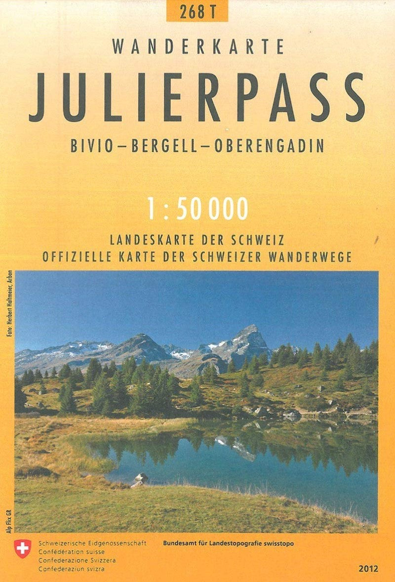 Julierpass & St. Moritz : Switzerland 1:50,000 Topographic Hiking Series #268T