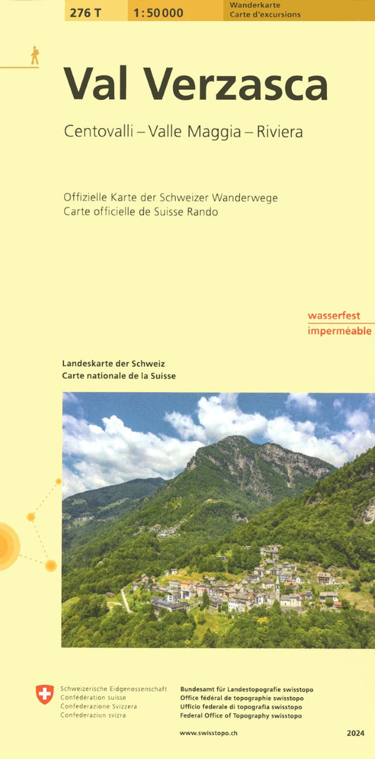 Val Verzasca : Switzerland 1:50,000 Topographic Hiking Map #276T