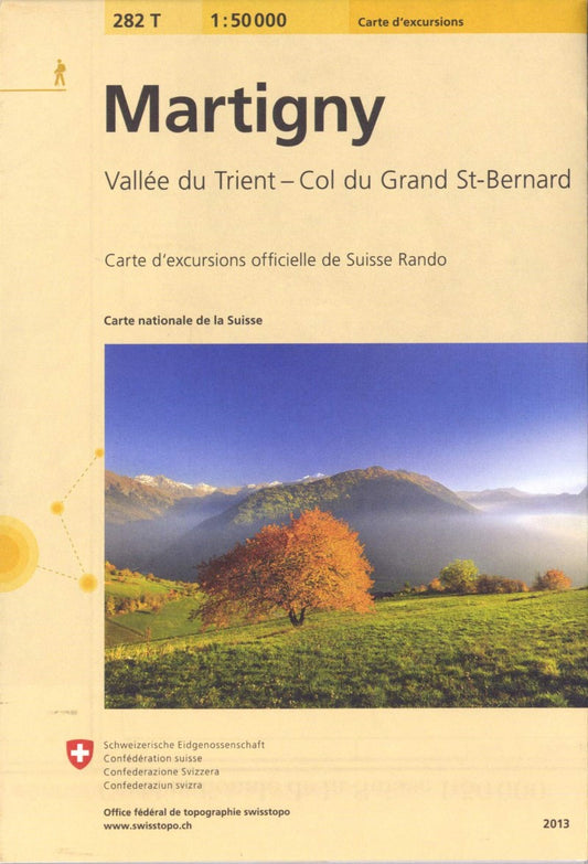 Martigny : Switzerland 1:50,000 Topographic Hiking Series #282T