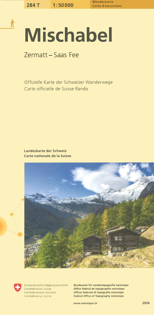 Mischabel : Switzerland 1:50,000 Topographic Hiking Series #284T