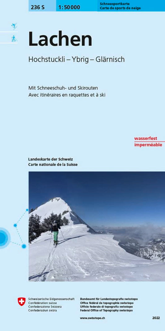 Lachen - Rigi - Ybrig - Glarnisch : Switzerland 1:50,000 Topographic Ski Map #236S