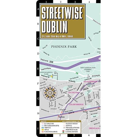 Streetwise Dublin laminated map