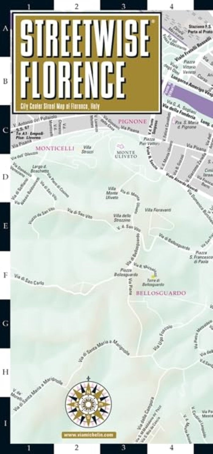 Streetwise Florence laminated map