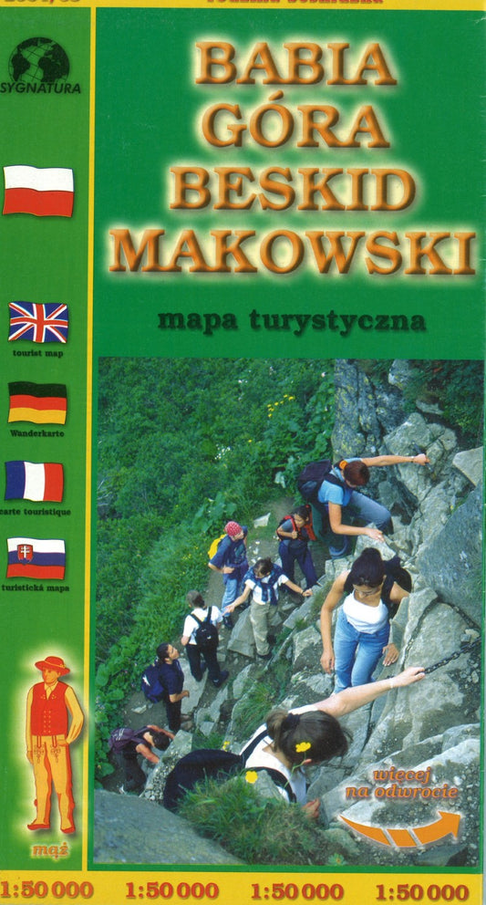 Babla, Gora, Beskid, Makowski Mapa Turystyczna