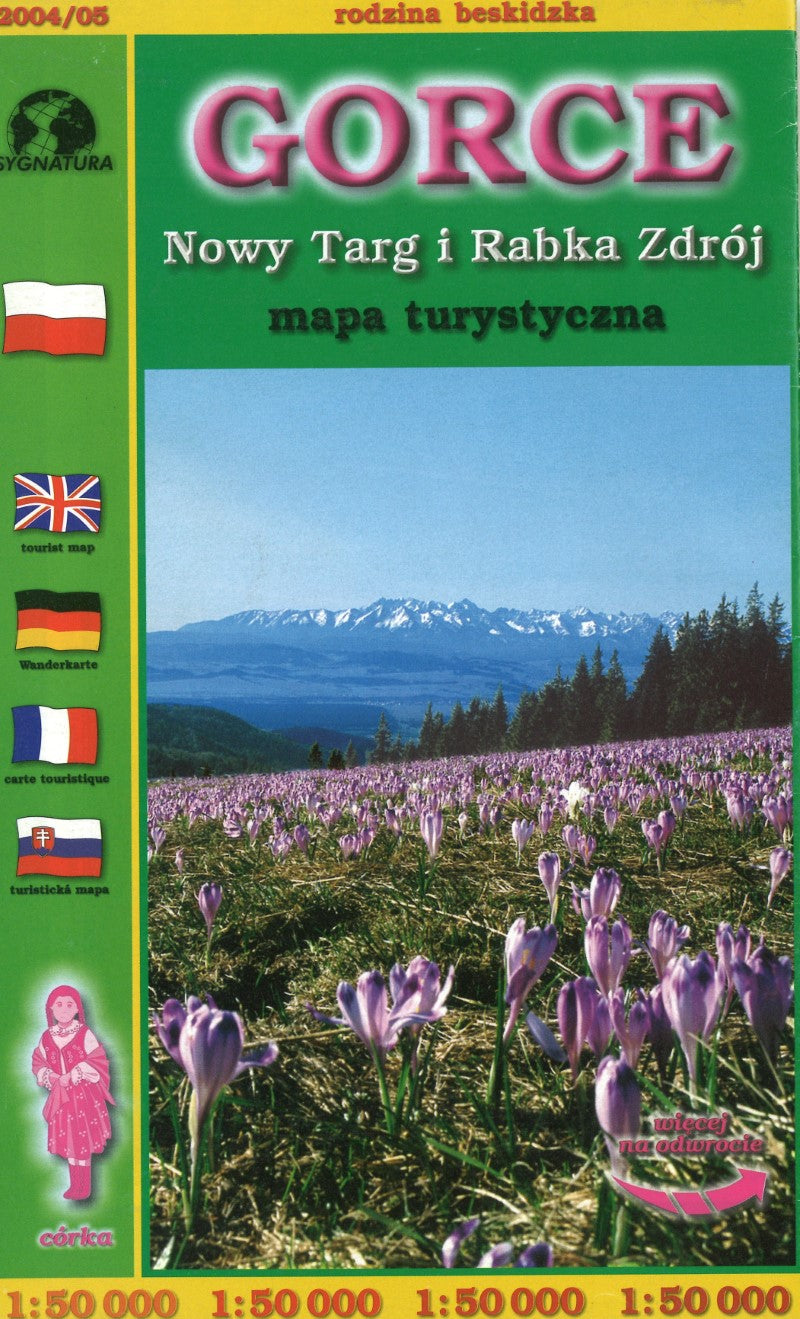 Gorce Mapa Turystyczna