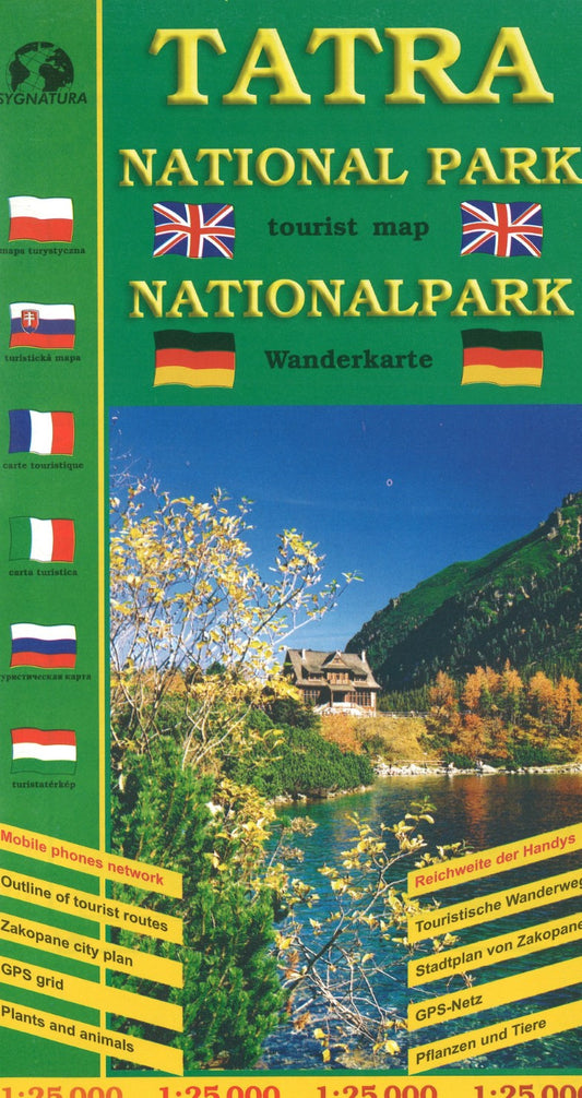 Tatra National Park Tourist Map