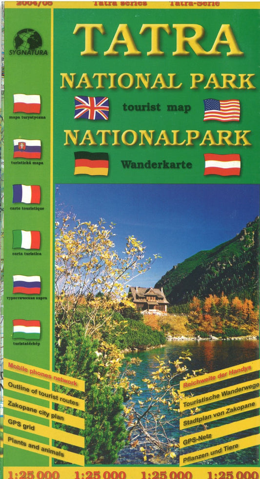 Tatra National Park Tourist Map