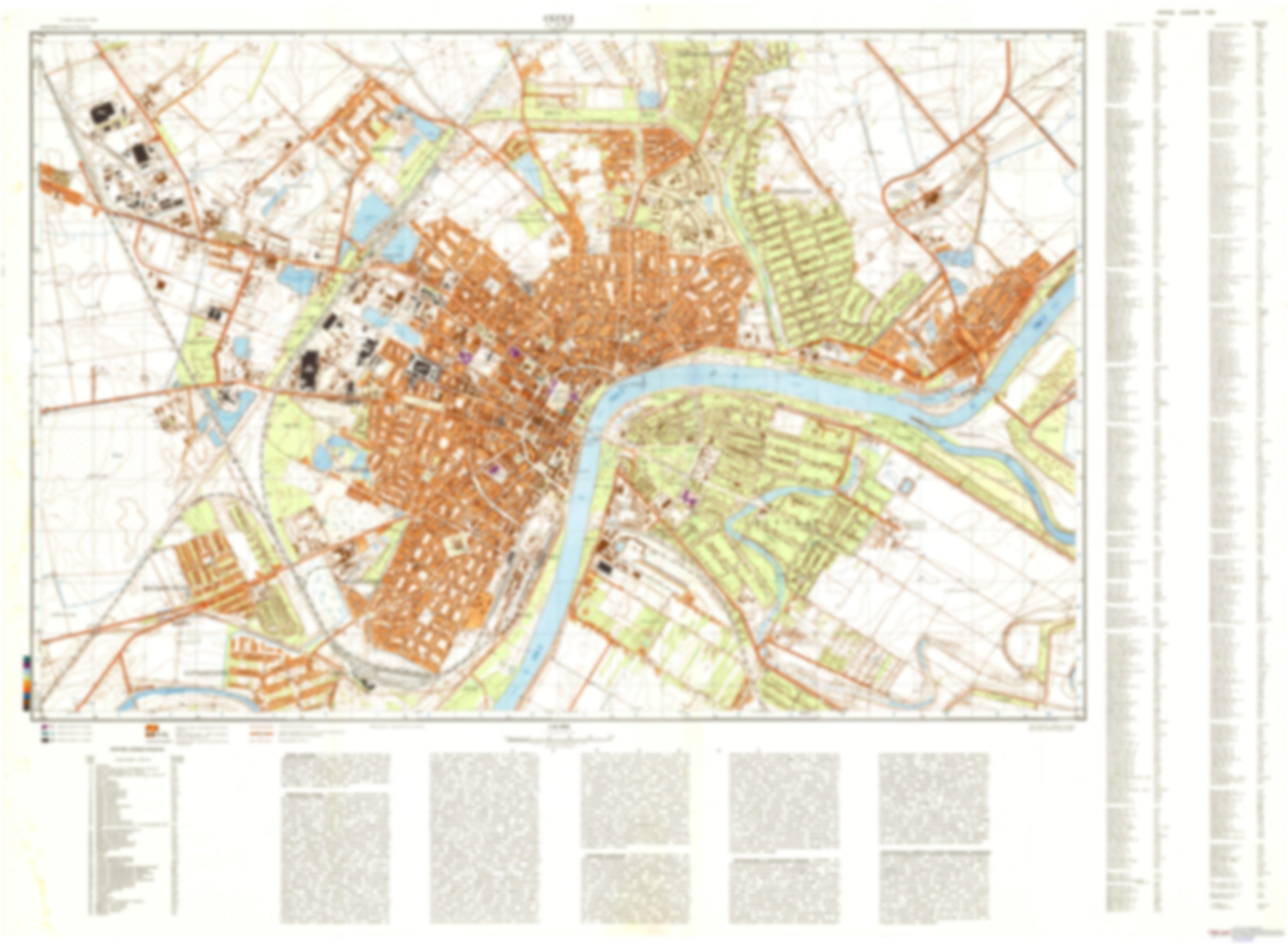 Szeged (Hungary) - Soviet Military City Plans – Longitude Maps