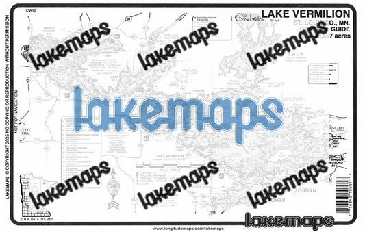 St. Louis County, MN - Lake Vermillion - GENERAL GUIDE - Lakemap - 13852