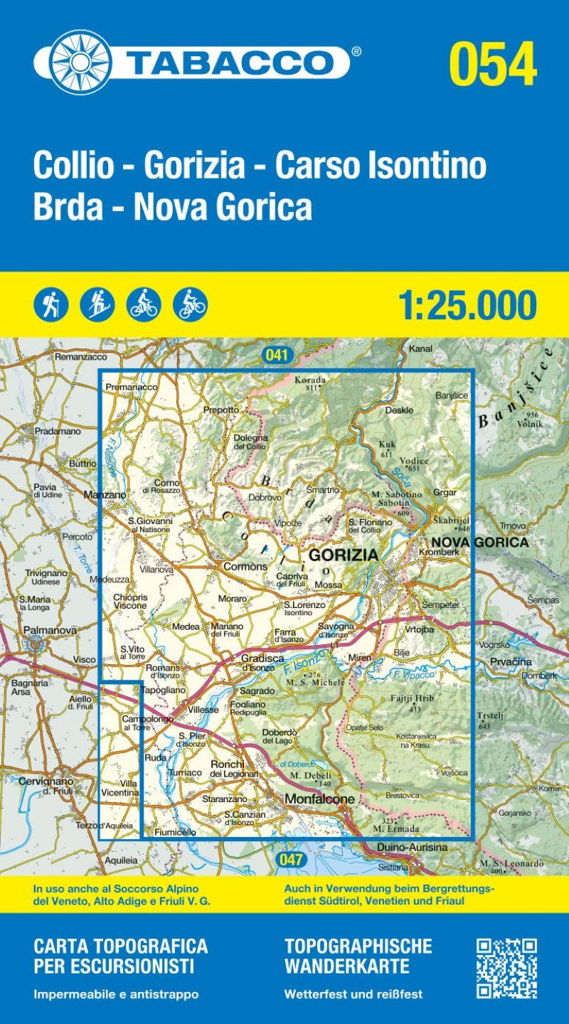Hiking map # 54 - Gorizia (Italy)