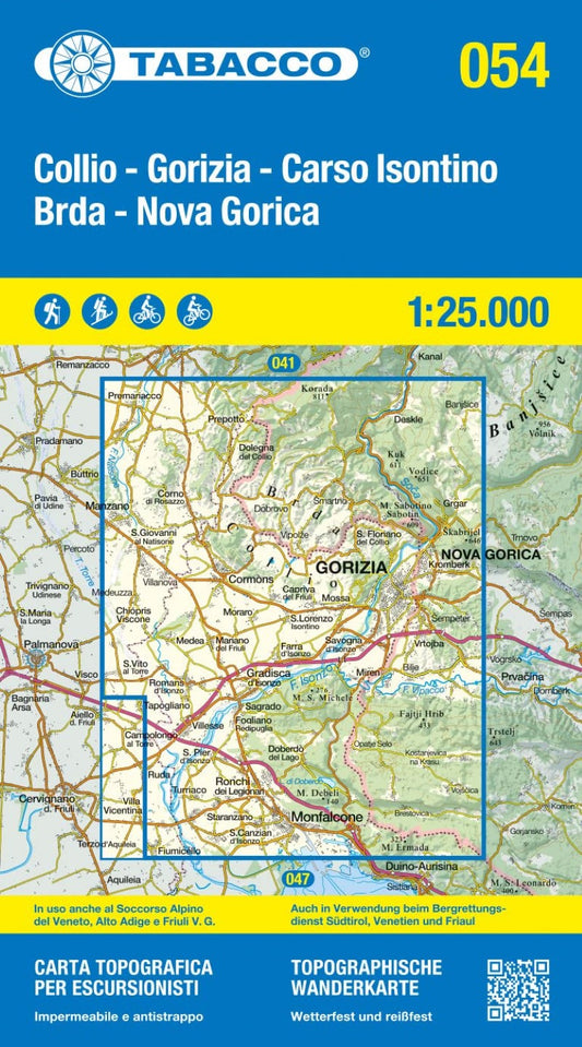 Hiking map # 54 - Gorizia (Italy)
