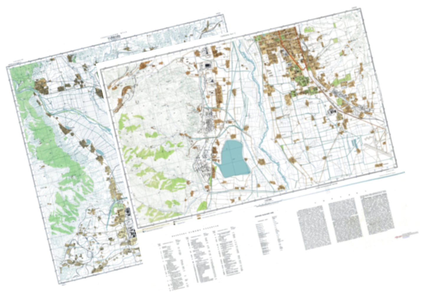 Taiyuan (China) 2-Sheet Set - Soviet Military City Plans