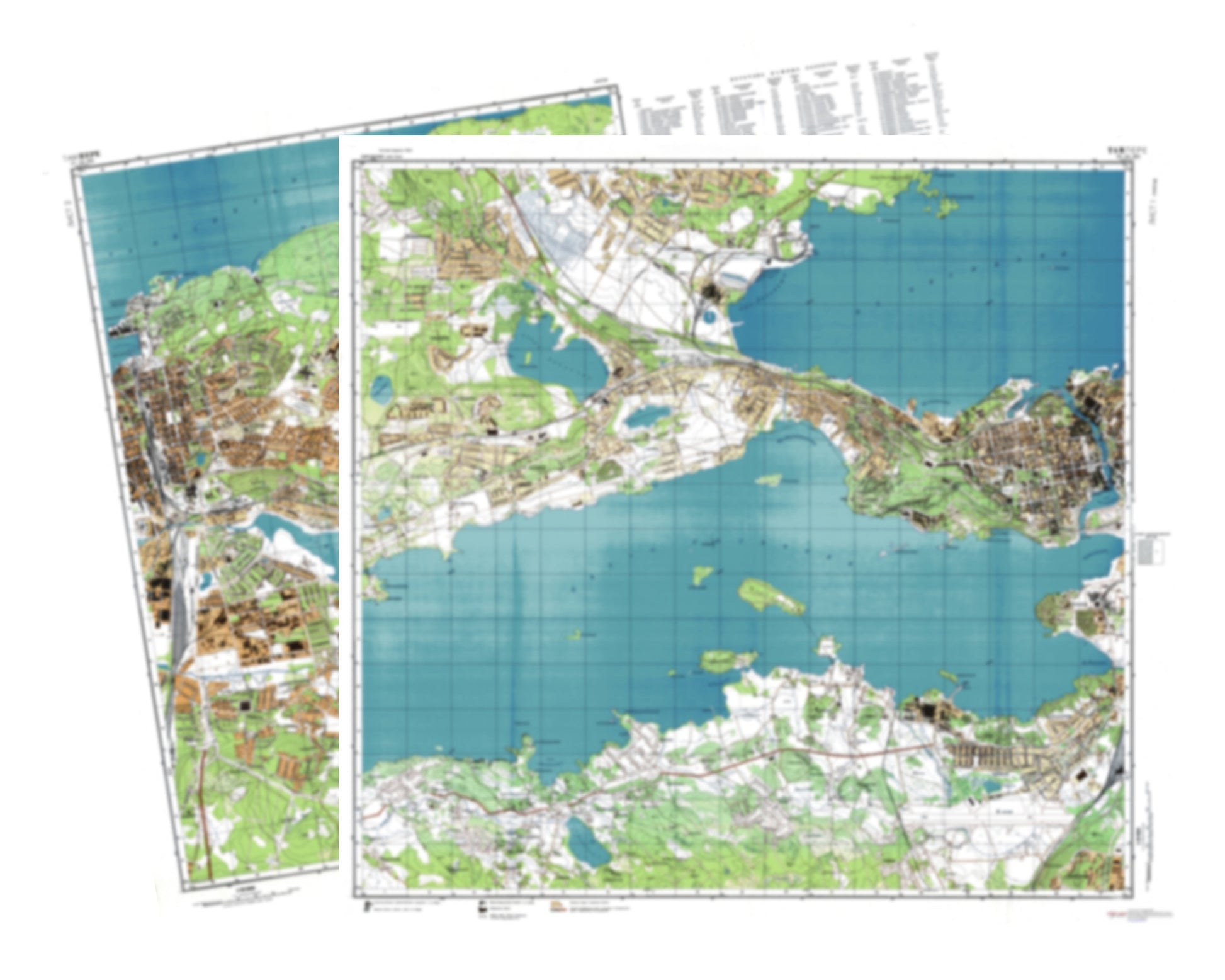 Tampere (Finland) 2-Sheet Set - Soviet Military City Plans