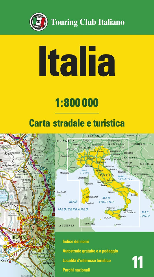 Italia : carta stradale e turistica = Italy : road and tourist map