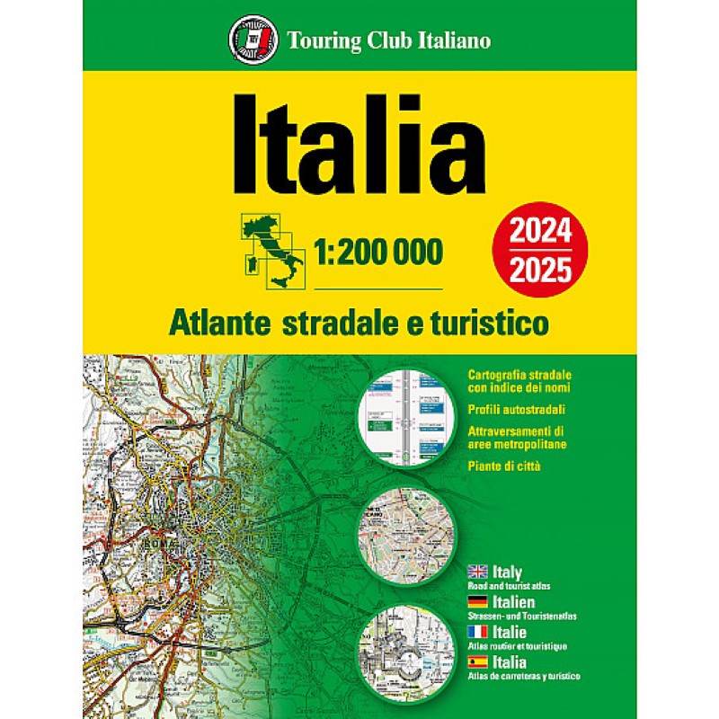 Italia : atlante stradale 1:200 000 (2024/2025) - Softcover (Box Set)