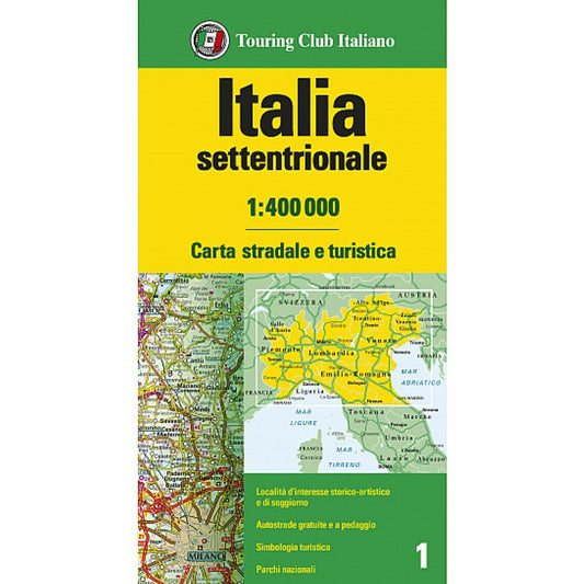 Italia Settentrionale 1:400.000 = Northern Italy and Isands 1:400,000