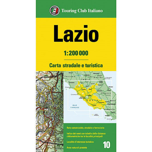 Lazio : 1:200 000 Road and Tourist Map