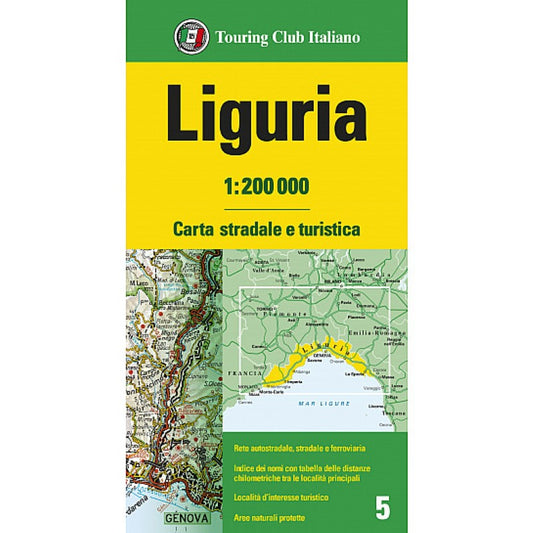 Liguria : 1:200,000 Road and Tourist Map