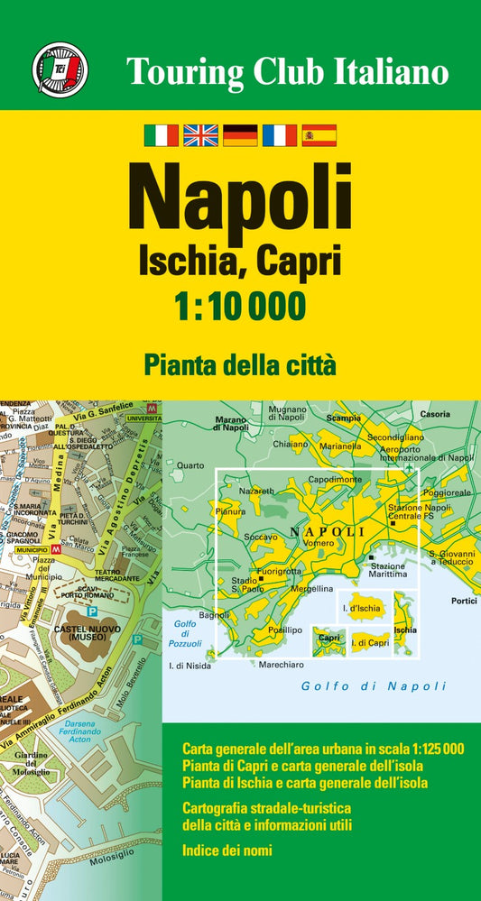 Napoli Ischia, Capri 1:10 000 pianta della citta