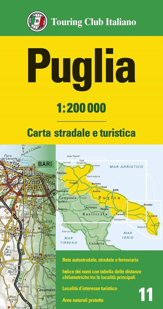 Puglia : 1:200 000 Map