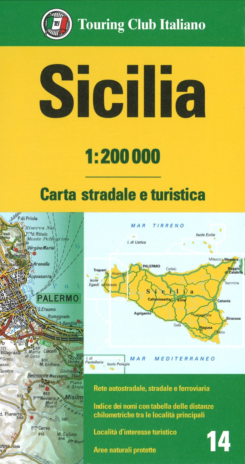 Sicilia : carta stradale e turistica = Sicily : road and tourist map