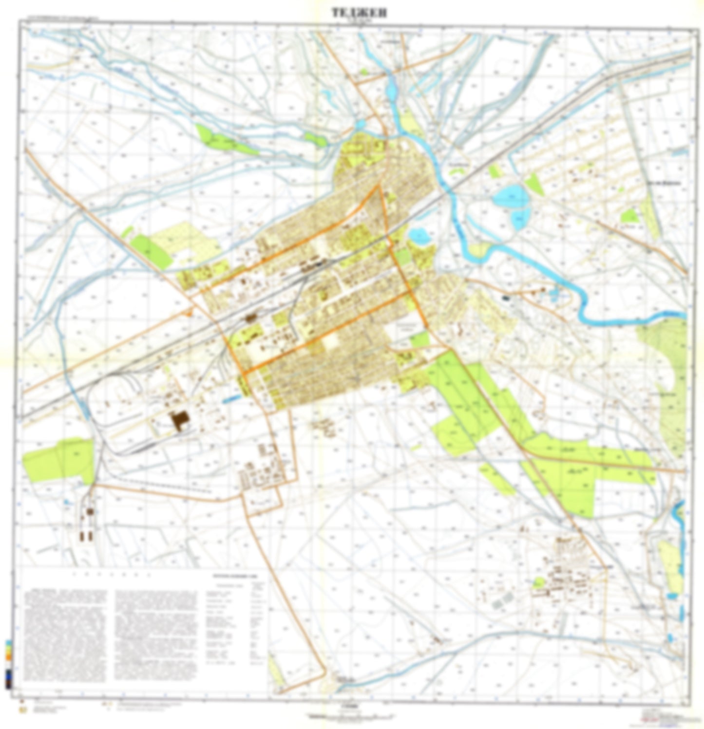 Tedzhen (Turkmenistan) - Soviet Military City Plans