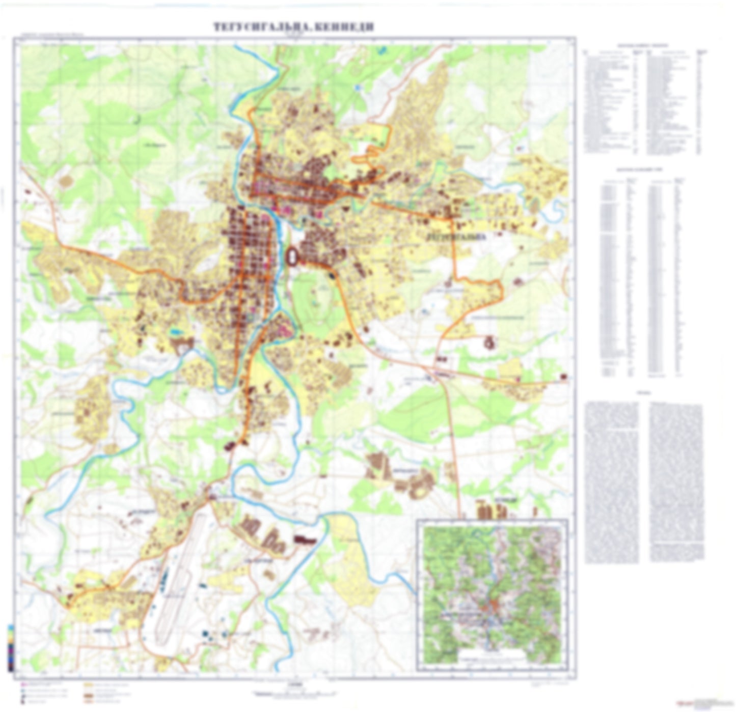 Tegucigalpa (Honduras) - Soviet Military City Plans