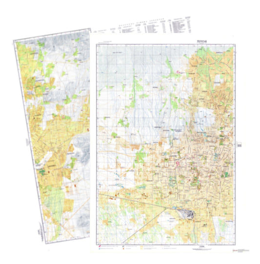 Teheran (Iran) 2-Sheet Set - Soviet Military City Plans