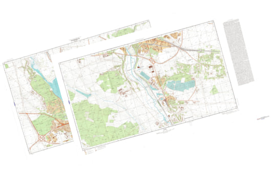 Ternopol (Ukraine) 2-Sheet Set - Soviet Military City Plans