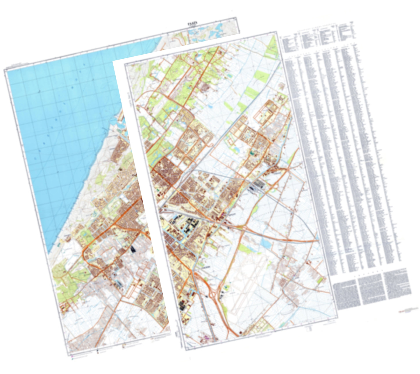 The Hague (Netherlands) 2-Sheet Set - Soviet Military City Plans