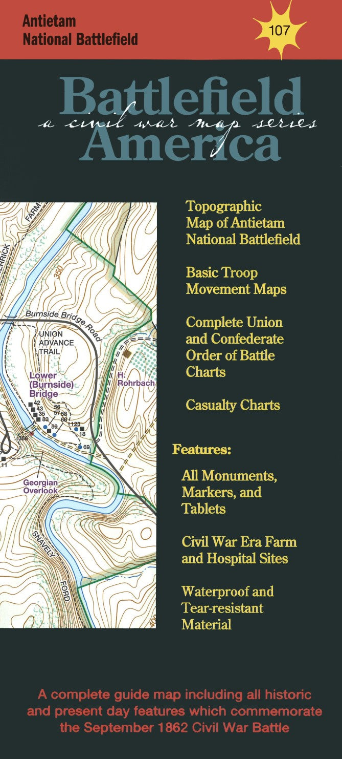 Antietam National Battlefield Map