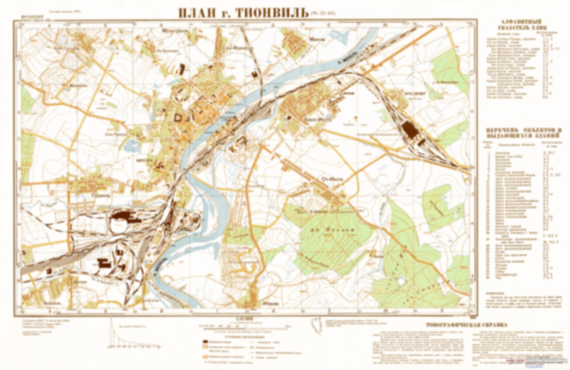 Thionville (France) - Soviet Military City Plans