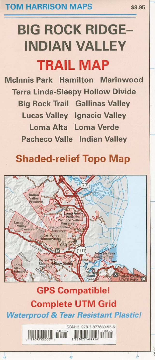 Big Rock Ridge-Indian Valley trail map