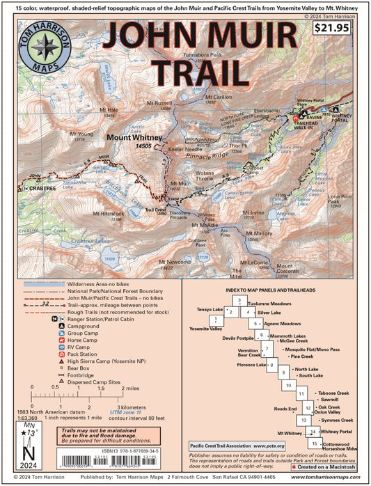 John Muir Trail Map-pack