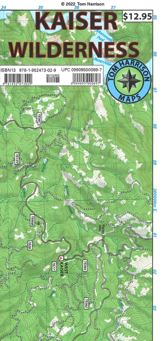 Kaiser Wilderness Hiking Map