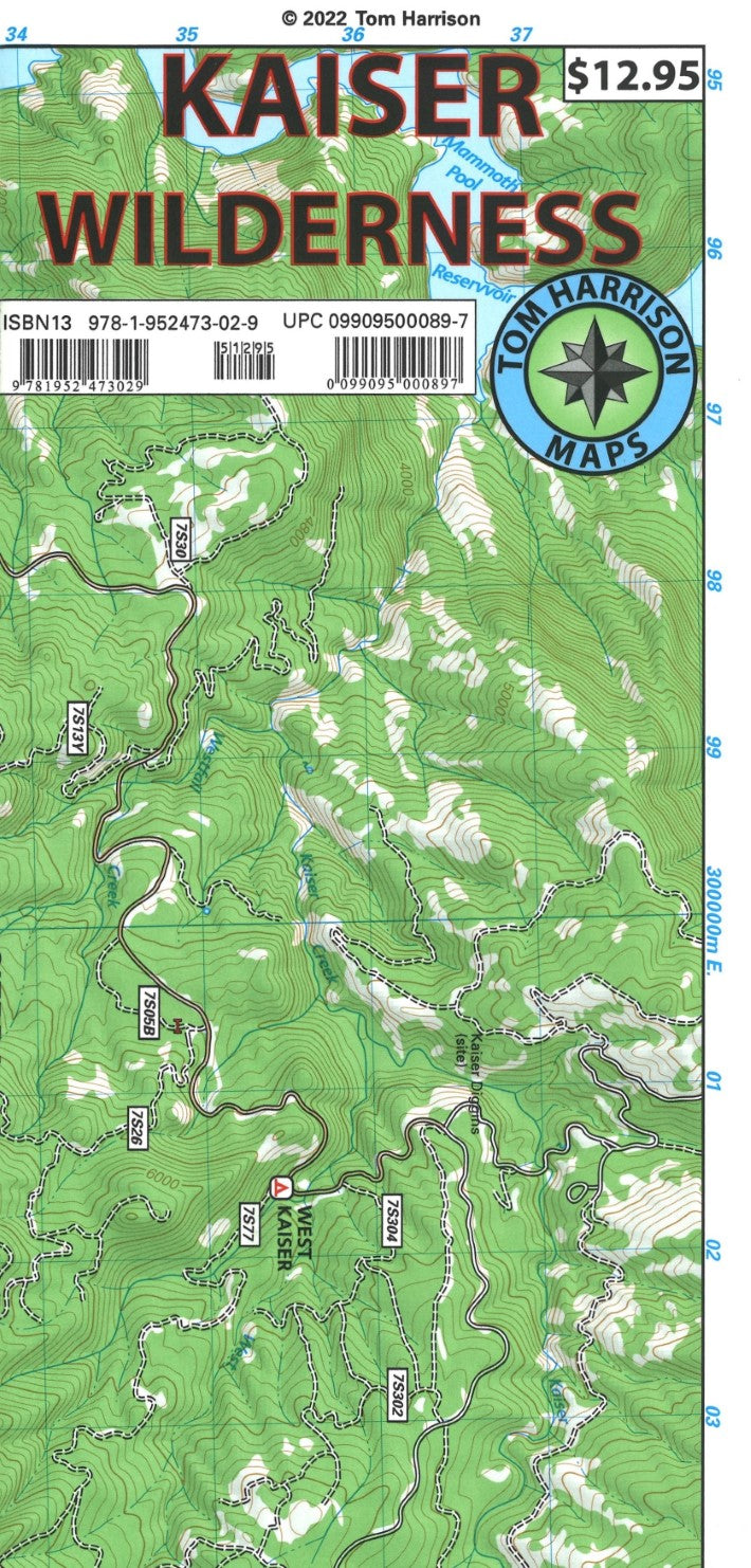 Kaiser Wilderness Hiking Map