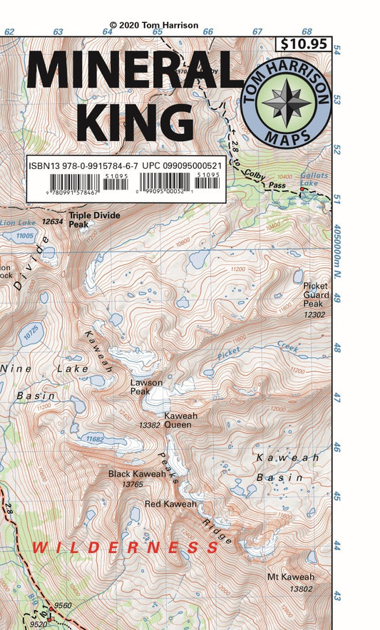 Mineral King Hiking Map