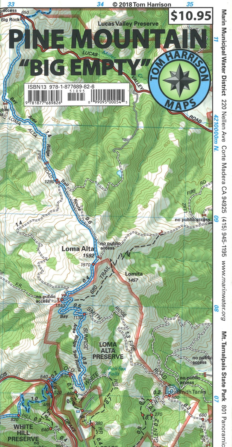 Pine Mountain, California Trail Map