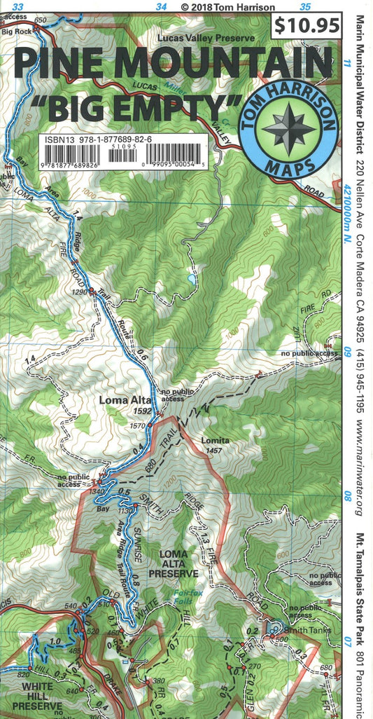 Pine Mountain, California Trail Map