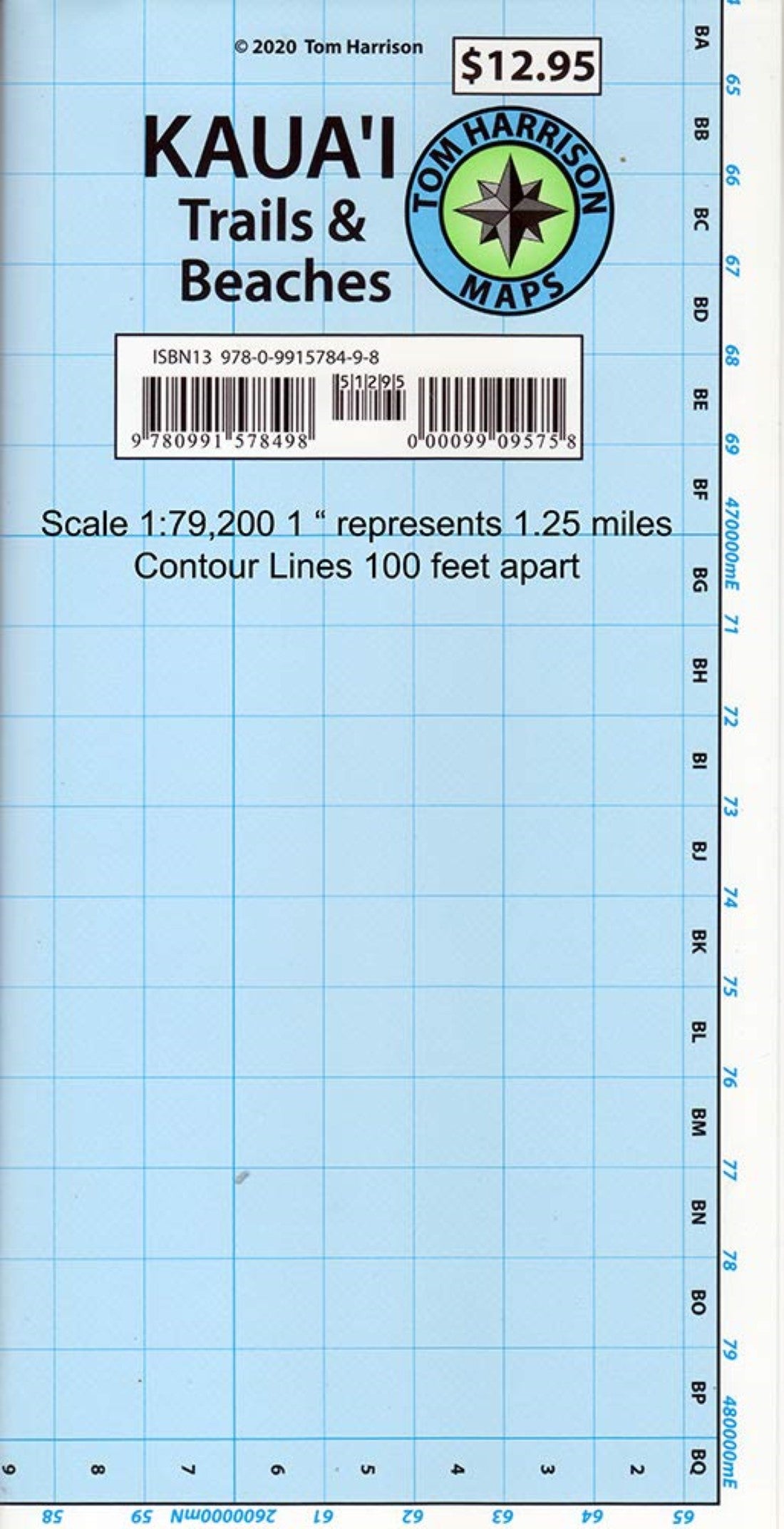 Kaua'i Trails & Beaches Map