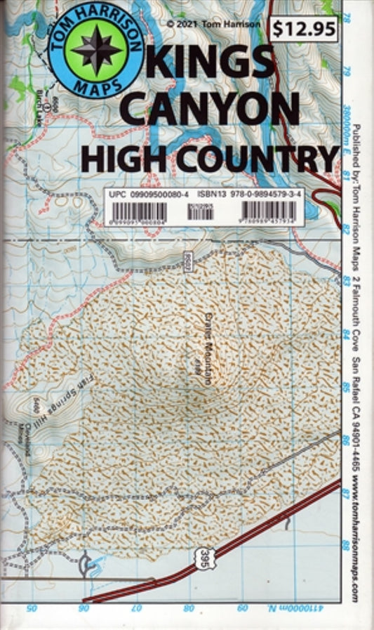 Kings Canyon High Country Trail Map