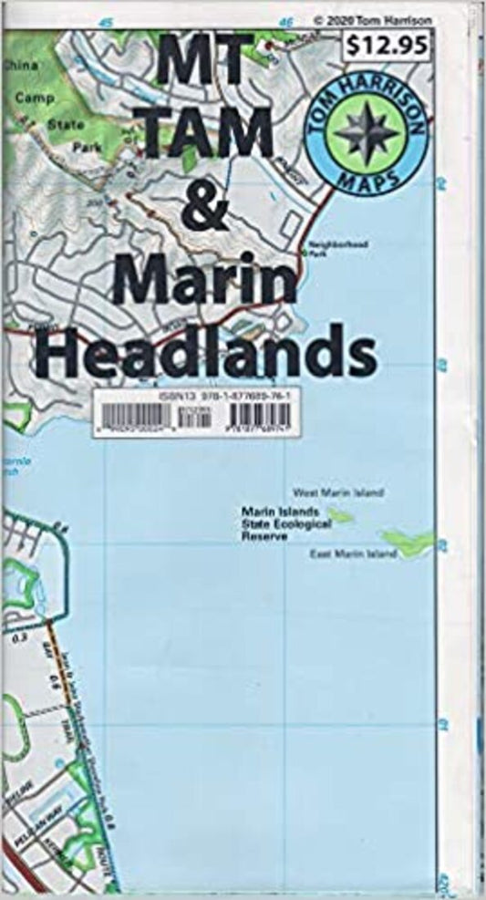 Mt Tam and Marin Headlands Map