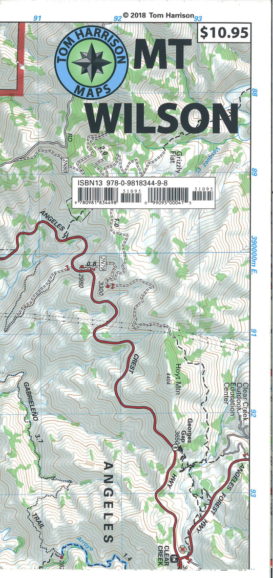 Mount Wilson, California Trail Map