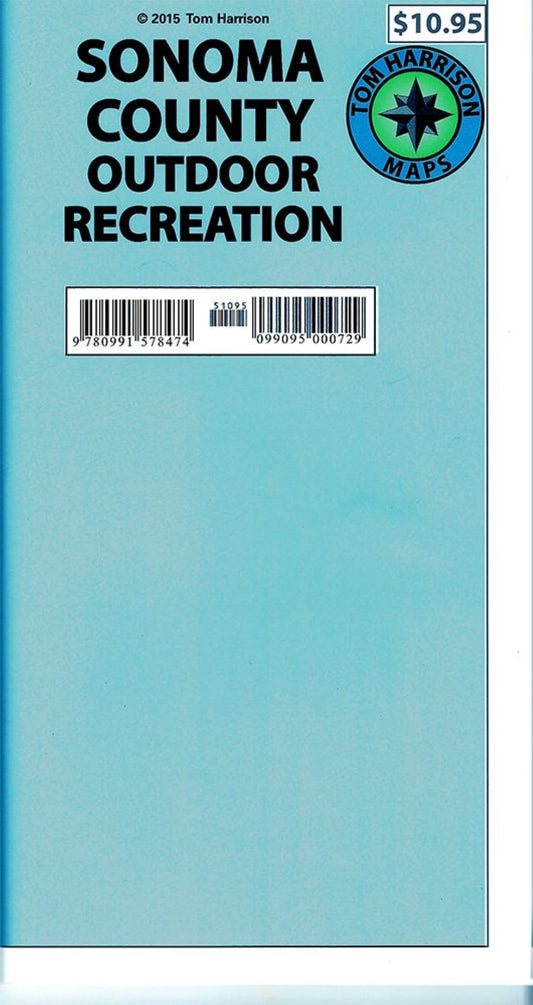 Sonoma County, California Outdoor Recreation Map