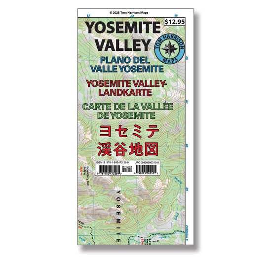 Yosemite Valley, California Trail Map